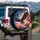 Bald Eagle American Flag Soaring - Independence Day Gift for Veterans Spare Tire Cover - 3