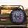 Glowing Blue Skull Purplish Pink Octopus Tentacles Swirling Deep Sea Current - Decor Gift Spare Tire Cover - 2
