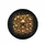 Golden Skulls Fluid Splatter Irregular Shapes Black Field - Vehicle Statement Gift Spare Tire Cover - 4