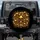 Golden Skulls Fluid Splatter Irregular Shapes Black Field - Vehicle Statement Gift Spare Tire Cover - 1