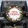 Merry Christmas Pine Wreath Holiday Ornaments Distressed Wood - Christmas Gift Spare Tire Cover - 1