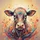 Colorful Floral Paisley Cow Head - Boho Lifestyle Decor Gift for Cow Lover Spare Tire Cover - 6