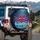 Magenta Octopus Glowing Eyes Compact Vehicles Blue Water Abyss - Underwater Adventure Gift Spare Tire Cover - 3