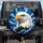 Bald Eagle Head Blue Eyes Orange Beak Swirling Clouds - Wildlife Lover Gift Spare Tire Cover - 1