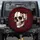 Weathered Skull Blood Drips Roses - Gothic Decor Gift for Skull Lover Spare Tire Cover - 1
