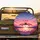 Pink Flamingos Heart Twilight Sunset Roses - Wildlife Lover Gift Spare Tire Cover - 2