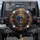 Yin Yang Iridescent Eye Metallic Gold Blue - Vehicle Decor Gift for Driver Spare Tire Cover - 1