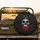 Gothic Skull Thorny Crown Red Rose - Dark Fantasy Home Decor Gift Spare Tire Cover - 2