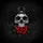 Gothic Skull Thorny Crown Red Rose - Dark Fantasy Home Decor Gift Spare Tire Cover - 6