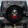 Gothic Skull Thorny Crown Red Rose - Dark Fantasy Home Decor Gift Spare Tire Cover - 1