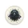 Black Crow Head Orange Eyes Shattered Concrete Broken Plaster - Wildlife Lover Gift Spare Tire Cover - 4