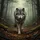 Majestic Gray Wolf Intense Gaze Forest - Wildlife Lover Gift Spare Tire Cover - 6