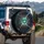 Emerald Green Spider Lightning Cracked Earth - Dark Fantasy Lover Gift Spare Tire Cover - 3