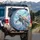Majestic Iridescent Gem Sea Turtle Aqua Lavender Swirls - Ocean Life Decor Gift Spare Tire Cover - 3