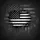 Monochrome Black White Distressed American Flag - Independence Day Gift for Veterans Spare Tire Cover - 6