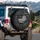 Monochrome Black White Distressed American Flag - Independence Day Gift for Veterans Spare Tire Cover - 3