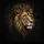 Majestic Crowned Lion Head Profile Luxurious Mane Dark Field - Wildlife Lover Gift Spare Tire Cover - 6