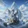 Majestic Icy Blue Dragon Ancient Snow Castle Winter Wonderland - Fantasy Lover Gift Spare Tire Cover - 6
