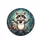 Friendly Cartoon Raccoon Forest Night Moonlight - Wildlife Lover Gift for Raccoon Lover Spare Tire Cover - 4