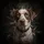 Brown Spotted Dog Portrait Expressive Blue-Green Eyes - Dog Lover Gift Spare Tire Cover - 6