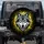 Fierce Forward Facing Wolf Head with Yellow Splatter - Off-Road Adventure Enthusiast Gift Spare Tire Cover - 1