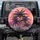 Tropical Palm Trees Coral Magenta Sunset Sky - Outdoors Adventure Gift Spare Tire Cover - 1