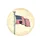 Waving American Flag Aged Parchment Bald Eagle Independence Day Gift for Veterans Spare Tire Cover - 4