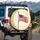 Waving American Flag Aged Parchment Bald Eagle Independence Day Gift for Veterans Spare Tire Cover - 3