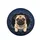 Fawn Pug Expressive Eyes Wrinkled Face Torn Denim Fabric Rips - Dog Lover Home Decor Gift Spare Tire Cover - 4