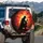 Vigilant Warrior Silhouette Sword Maple Forest - Adventurer Lifestyle Gift Spare Tire Cover - 3