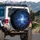 Glowing Cosmic Nebula Starfield Galaxy with Stellar Formations - Road Trip Gear for Stargazer Spare Tire Cover - 3