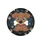 Cheerful Puppy Bone Paw Prints - Vehicle Decor Gift for Dog Lover Spare Tire Cover - 4