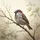 House Sparrow Perched Branch Outdoor Scene Wildlife Lover Gift for Bird Watcher Spare Tire Cover - 6