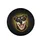 Black Tan Brown Eyed Dog Portrait Pink Tongue Yellow Outline - Dog Lover Vehicle Accessory Gift Spare Tire Cover - 4