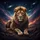 Lion Galaxy Nebula Deep Space Stars Rugged Terrain - Wildlife Lover Gift Spare Tire Cover - 6