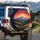 Snow-Capped Mountain Wildflower Sunset - Adventure Lover Gift Spare Tire Cover - 3