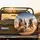 Three Galloping Horses Desert Sand - Wildlife Lover Gift for Horse Lover Spare Tire Cover - 2