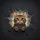 Curious Wide-Eyed Tabby Cat, Luminous Amber Eyes, Torn Dark Background - Cat Lover Gift Spare Tire Cover - 6
