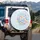 Frosty Ghosts Stars Blobs - Winter Decor Gift Spare Tire Cover - 3