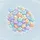 Frosty Ghosts Stars Blobs - Winter Decor Gift Spare Tire Cover - 6