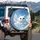 Cat Cloud Blue Sky Landscape Layered Clouds - Automotive Decor Gift for Cat Lover Spare Tire Cover - 3