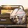 White Dogs Driving Luxury Car Coastal Sunset Scene - Travel Essentials Spare Tire Cover - 2