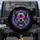 Yorkshire Terrier Hot Pink Sunglasses Neon Geometric Lights Smoke Background - Dog Lover Gift Spare Tire Cover - 1
