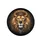 Lion Head Ornate Crown Jewels Golden Filigree - Regal Wildlife Gift Spare Tire Cover - 4