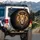 Lion Head Ornate Crown Jewels Golden Filigree - Regal Wildlife Gift Spare Tire Cover - 3