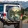 Largemouth Bass Dragonfly Leaping Freshwater Lake Lily Pads Sky - Wildlife Lover Gift Spare Tire Cover - 3