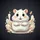 Plump White Hamster Burrow Bedding Grain Seeds - Wildlife Lover Gift Spare Tire Cover - 6