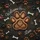 Wooden Dog Paw Heart Paw Prints Bones Welcome Home Love Dark Wood Grain - Pet Owner Gift Spare Tire Cover - 6