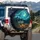 Vintage Camper Campfire Night Sky - Outdoor Lover Gift for Camper Lover Spare Tire Cover - 3