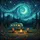 Vintage Camper Campfire Night Sky - Outdoor Lover Gift for Camper Lover Spare Tire Cover - 6